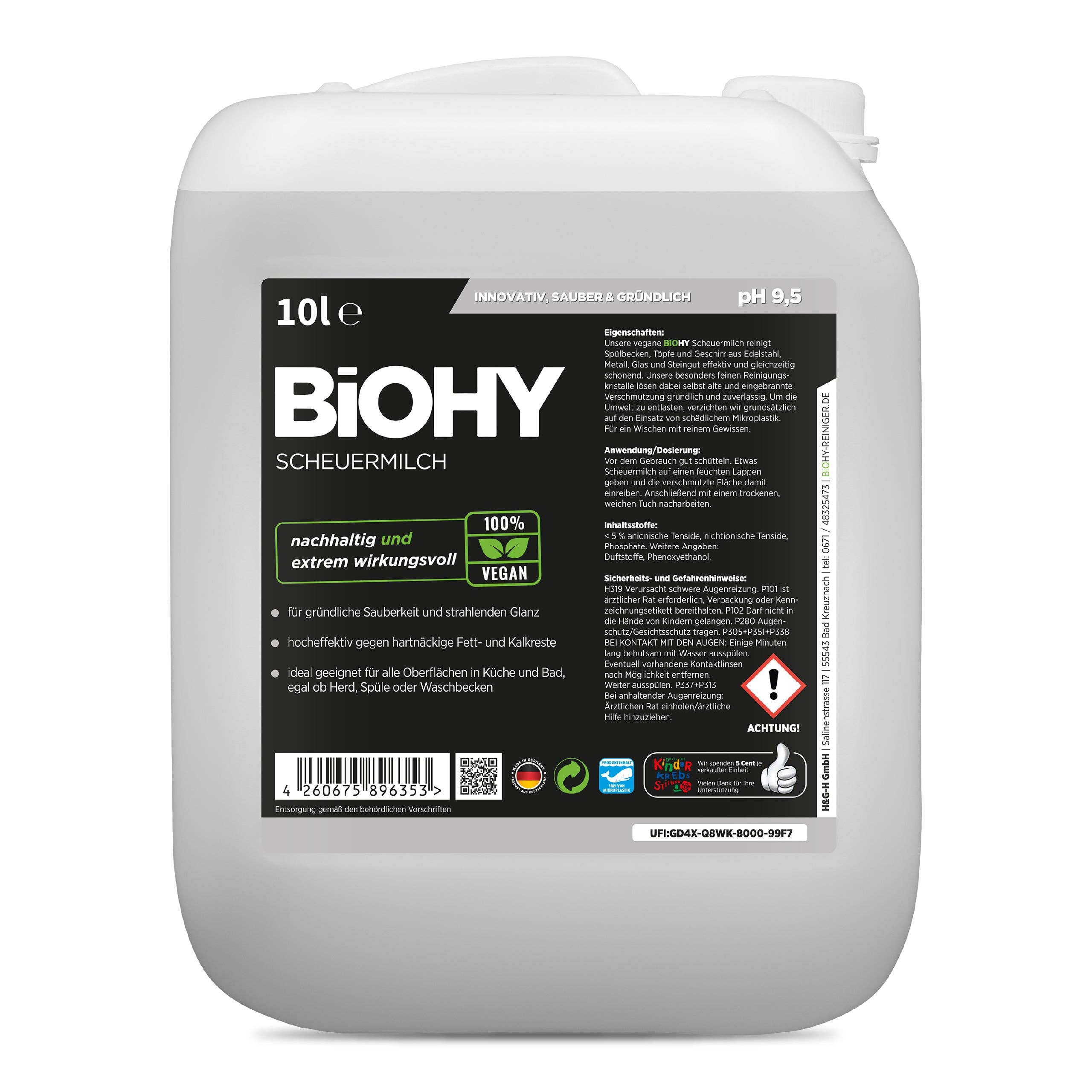 BiOHY - Wholesale All-Purpose Cleaning Spray - BioHy scouring milk, abrasive cleaner, cleaner for kitchen and bathroom, cleansing milk14