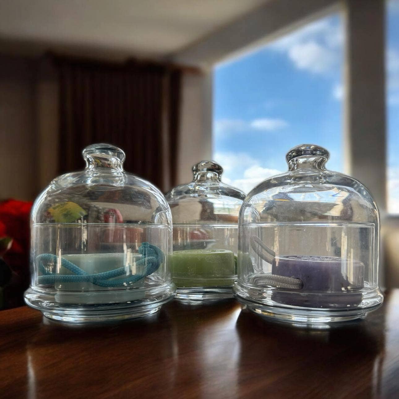 soapyard - Wholesale Decorative Plate/Dish/Bowl - Elegant Glass Display for Soapyard Soap & Rope POS1