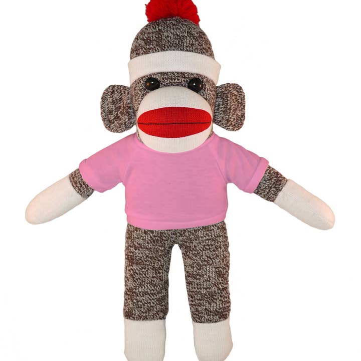 Plushland - Wholesale Stuffed/plush toy – Kids & baby - Sock Monkey Original Bean Bag animal 10"7