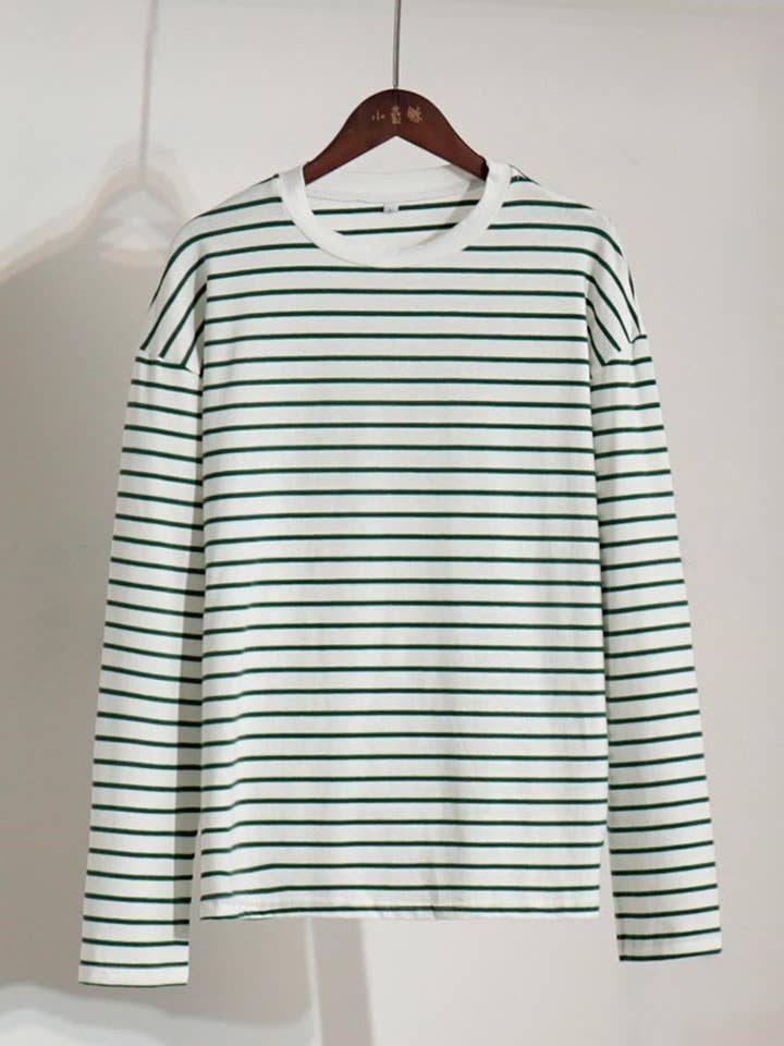 safistyle - Wholesale T-Shirt - Women's - Striped Long-Sleeve Top16
