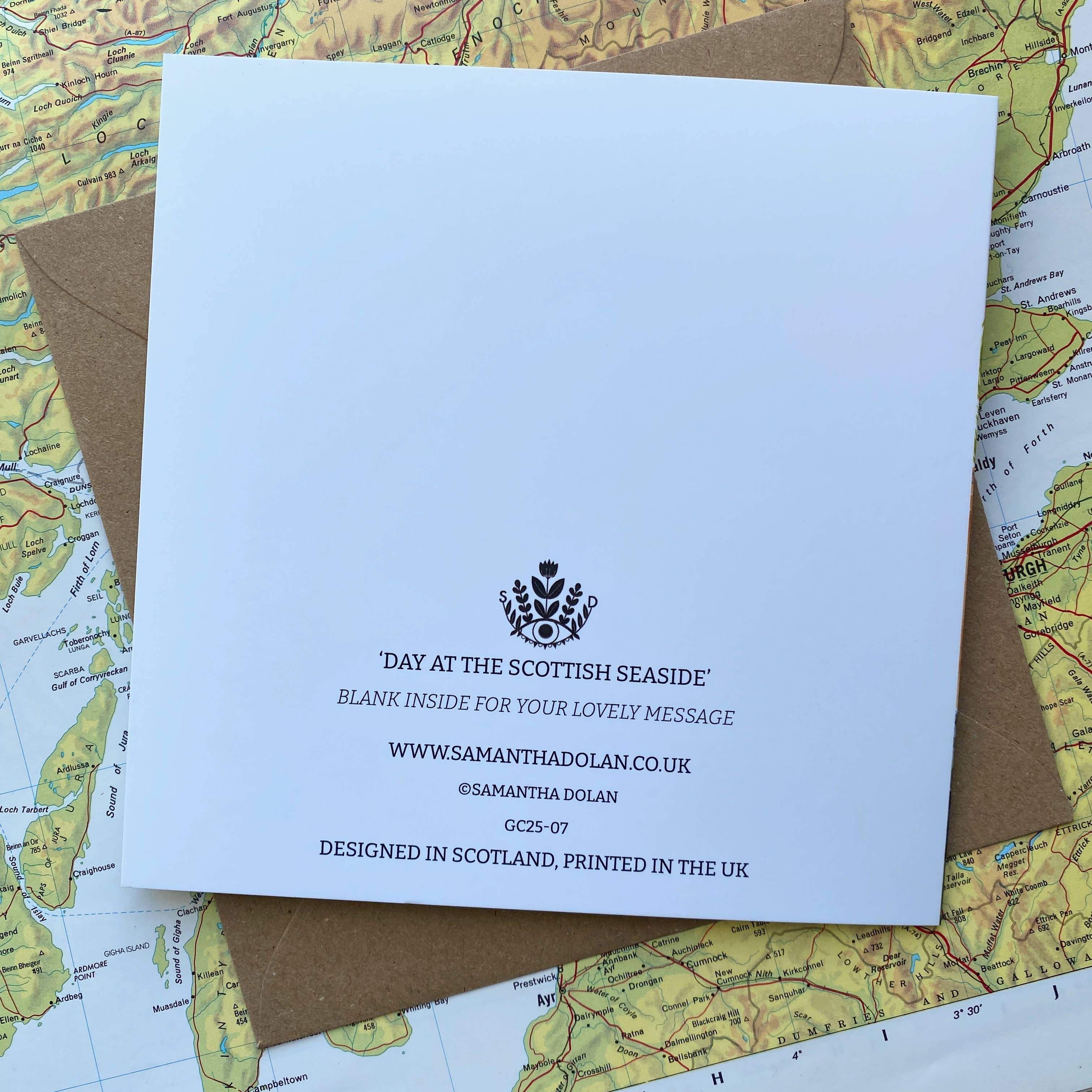 Samantha Dolan - Wholesale Everyday Greeting Card - Day at the Scottish Seaside Greeting Card 4