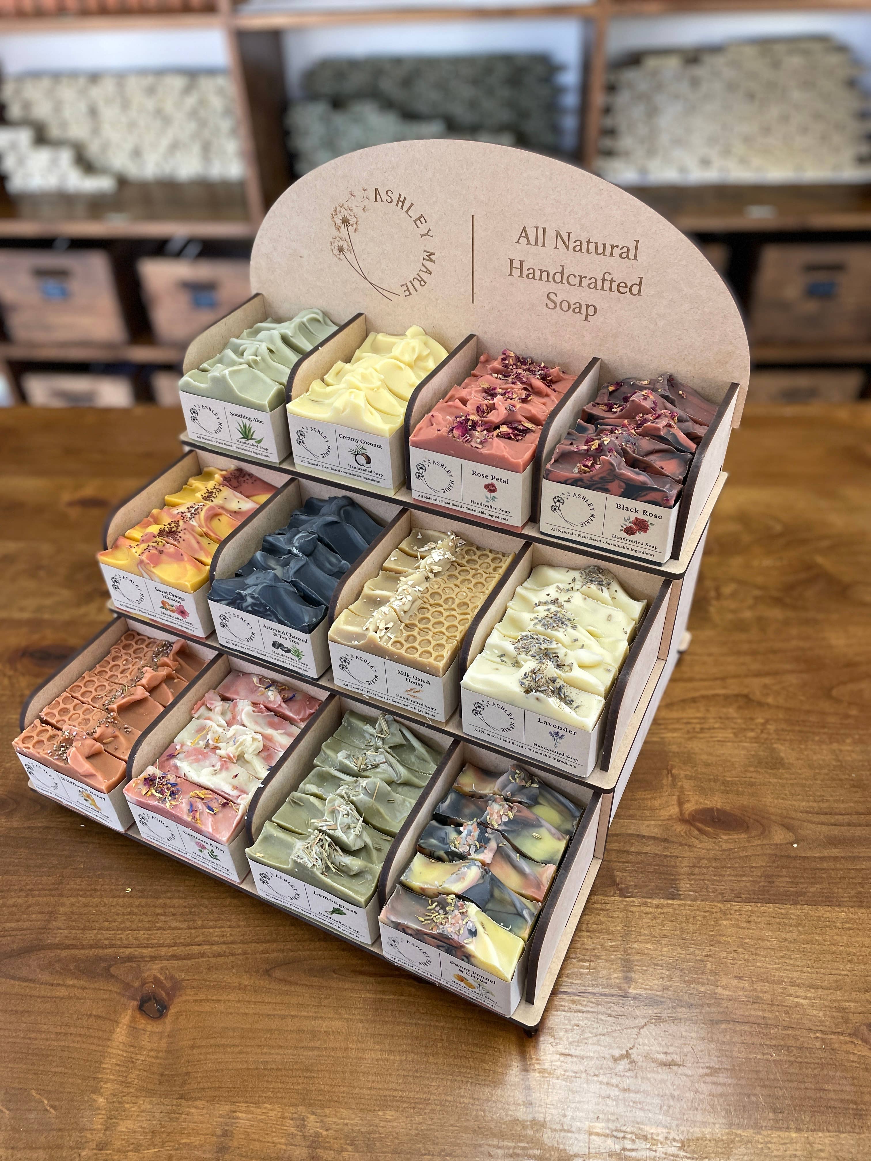 Ashley Marie Soap - Wholesale Retailer Display - Beauty & Wellness - Soap Display3