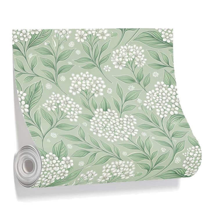 Blue and Green Vintage 2 - Wall Covering - Peel and Stick Wallmark Canvas for wholesale by FabricSmiths