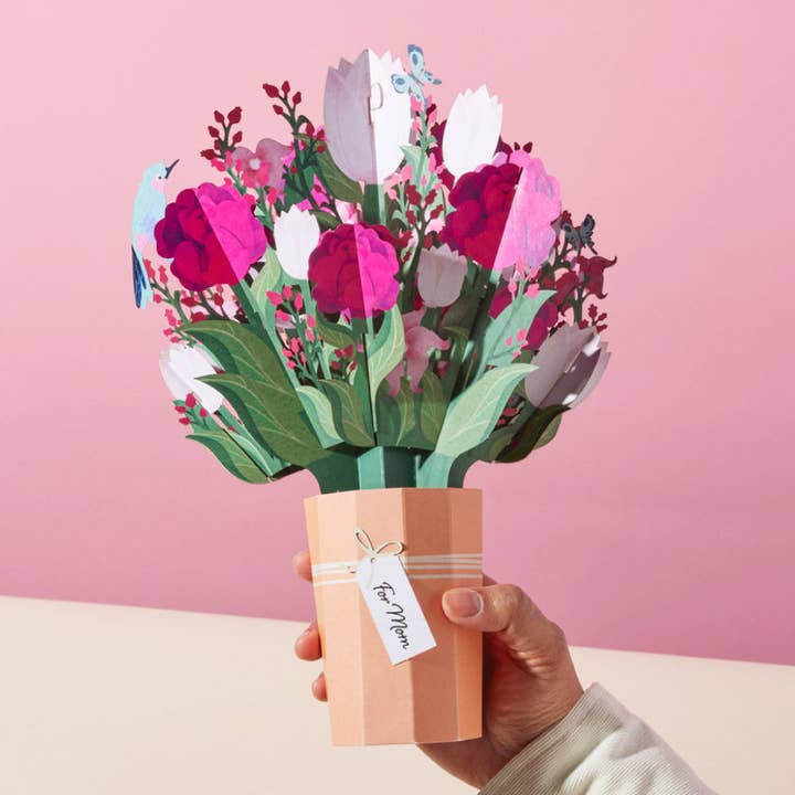 Lovepop Cards - Wholesale Mother's Day Card - Mother's Day 12”H x 8.5”W Bouquet, Pop-Up Cards, Flower