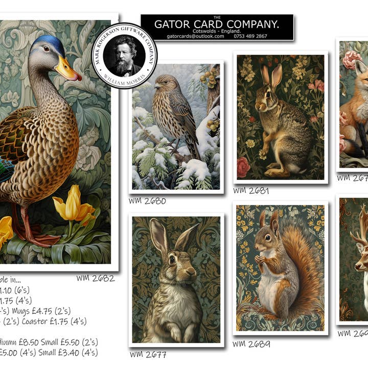 Gator cards – wholesale Anteckningsbok – 2679 William Morris Anteckningsbok A5