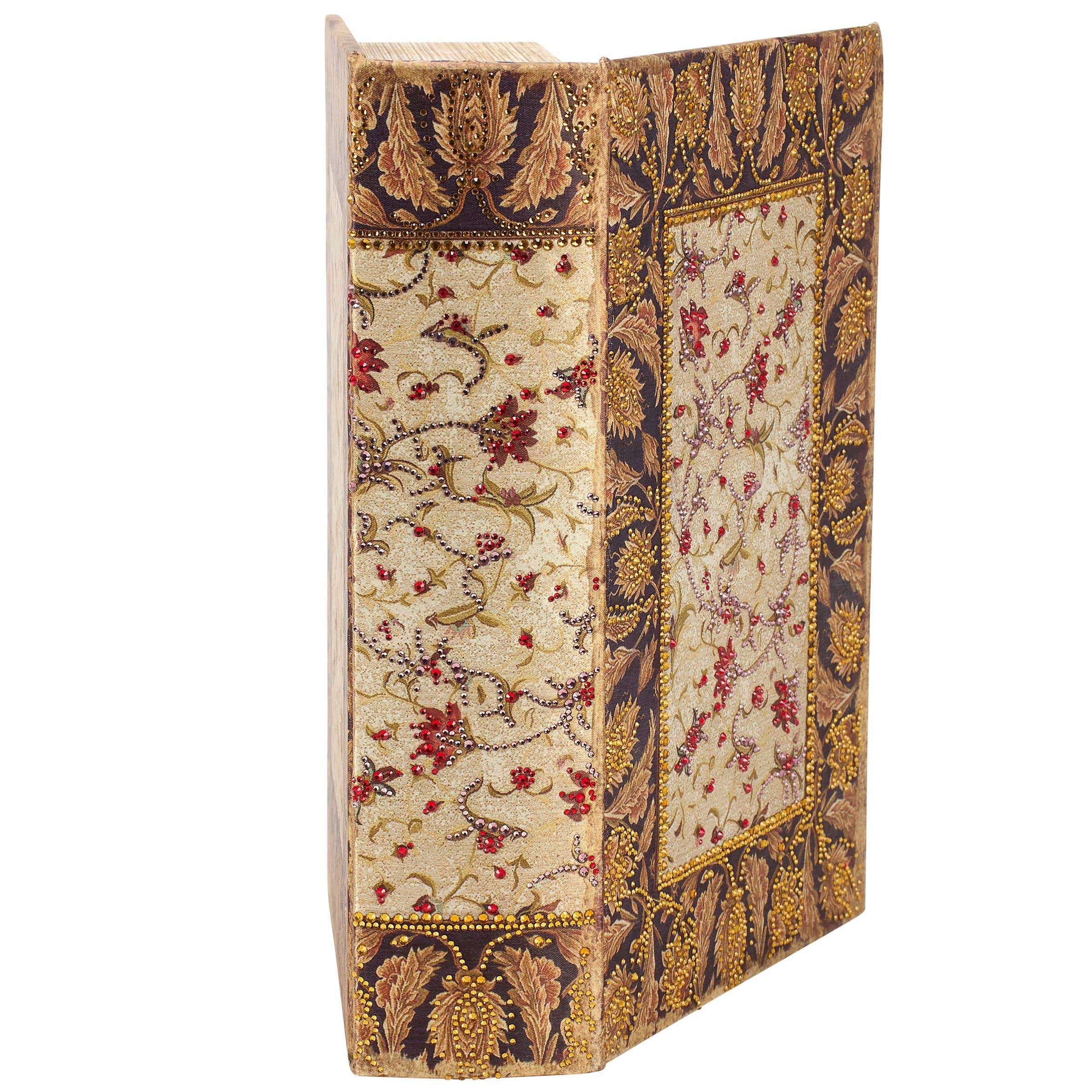 Primitives by Kathy - Wholesale Decorative Box - Embellished Floral Book Box5