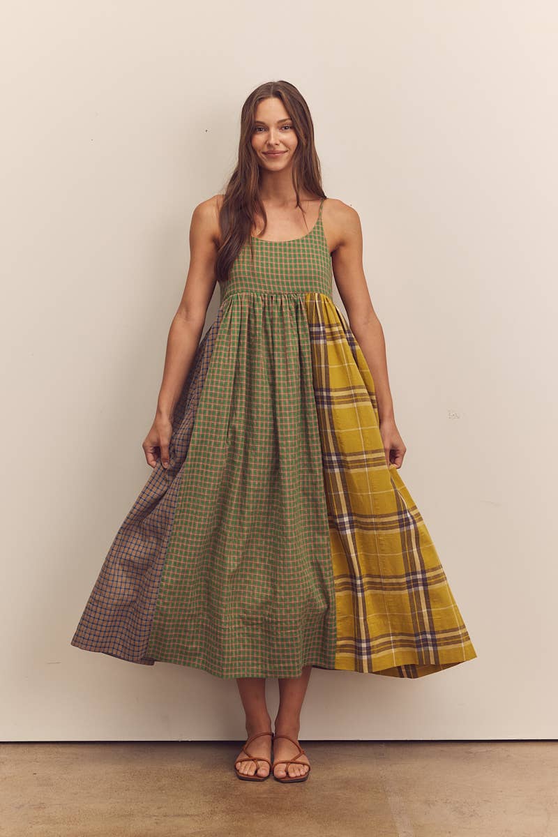 Multi Colored Contrast cami dress for wholesale on Faire0