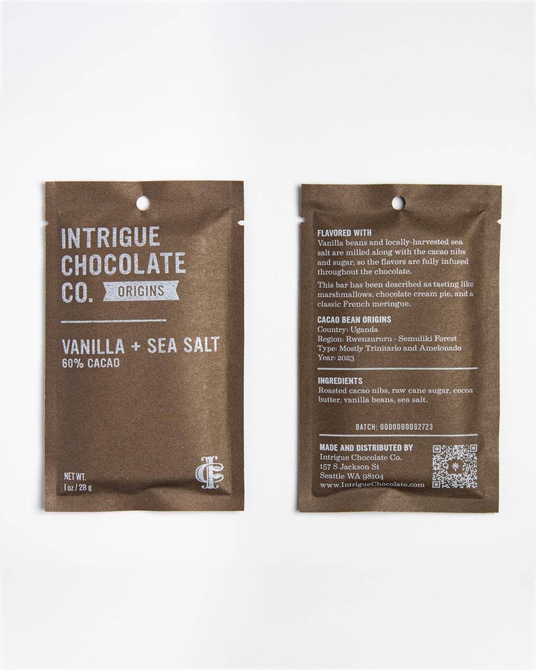 Intrigue Chocolate Co. - Wholesale Chocolate Bar - Vanilla + Sea Salt1