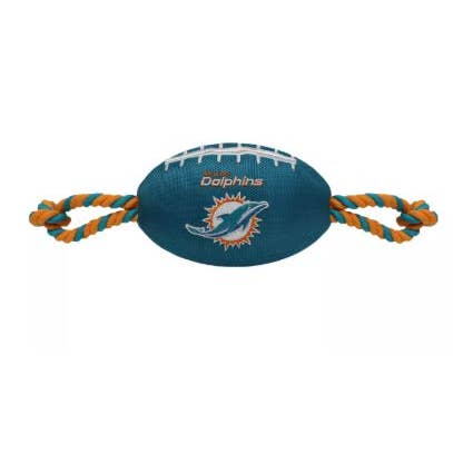 MVPDOGS.com - Wholesale Pet Plush Toy - Dog - Miami Dolphins Pet Football Toy