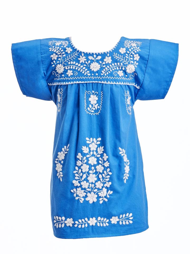 THE GIRLS BLUE DRESS for wholesale by Santa Lupita