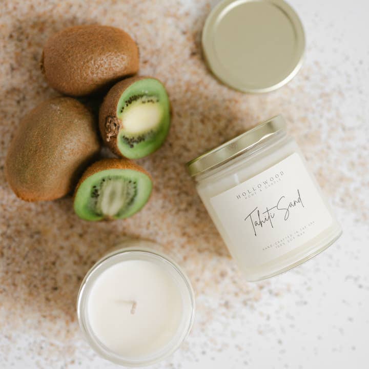 TAHITI SAND | SUMMER | 8 OUNCE CANDLE for wholesale by HOLLOWOOD FRAGRANCE