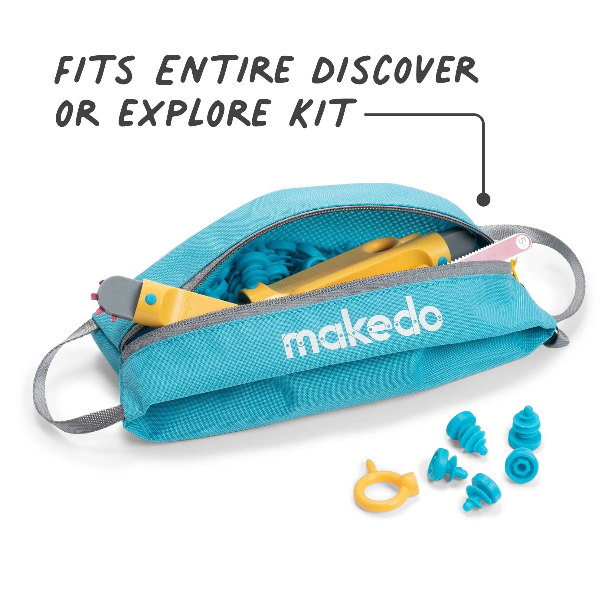 Makedo - Wholesale Pencil Case/Pouch - Tool-Case | Up to 300 Makedo Scrus or 20 Tools | Storage3