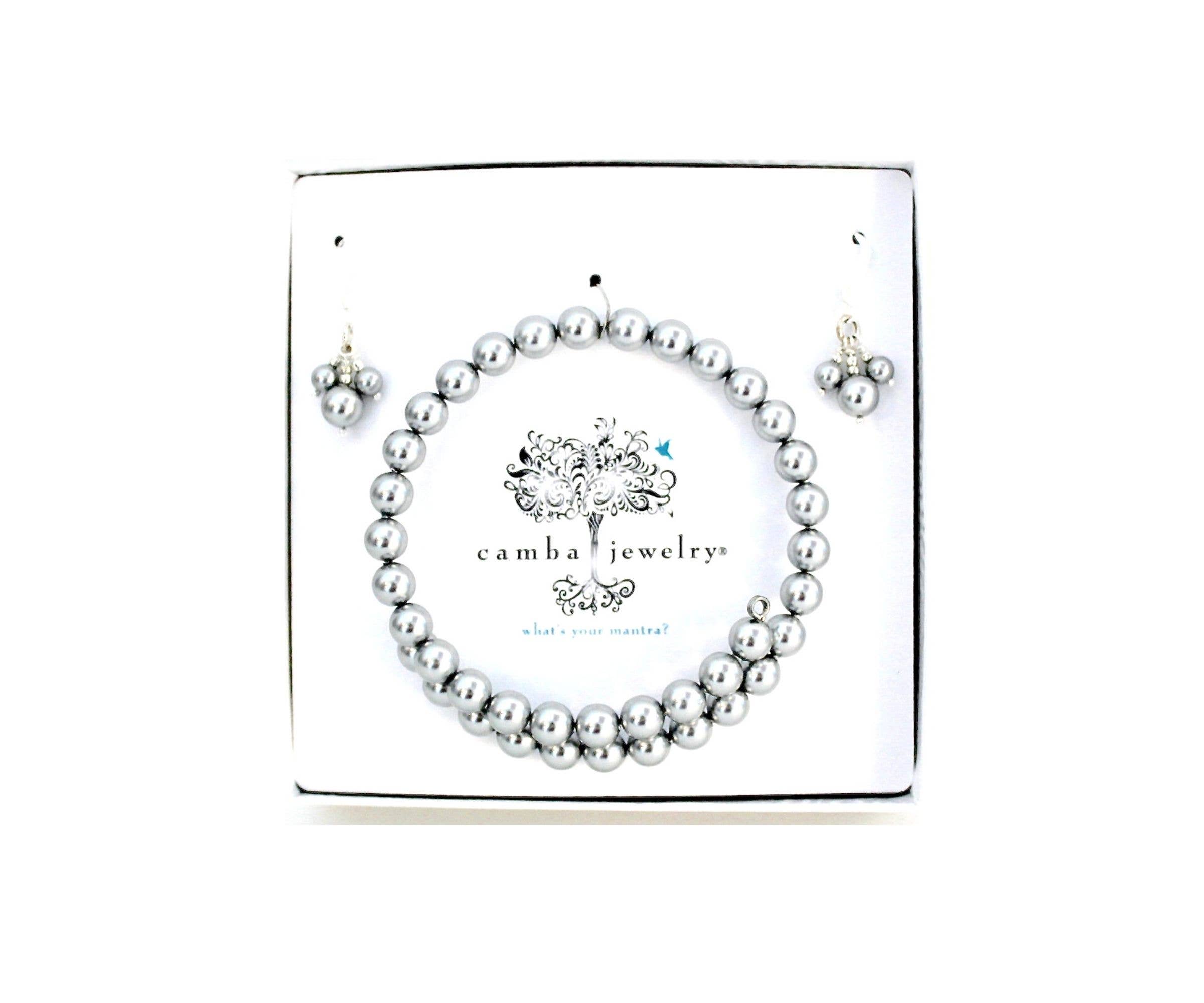 Camba Jewelry - Wholesale Jewelry Set - Swarovski Pearl Bracelet/Earrings Set12