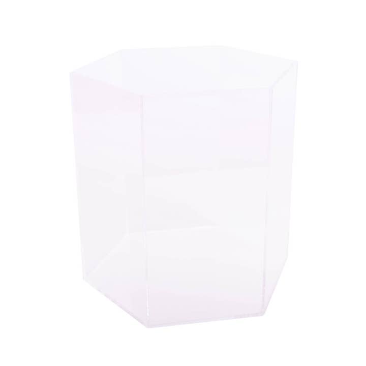 Cait + Co - Wholesale Display Case - Luxe Shower Steamer Hexagon Display with signs - Empty1