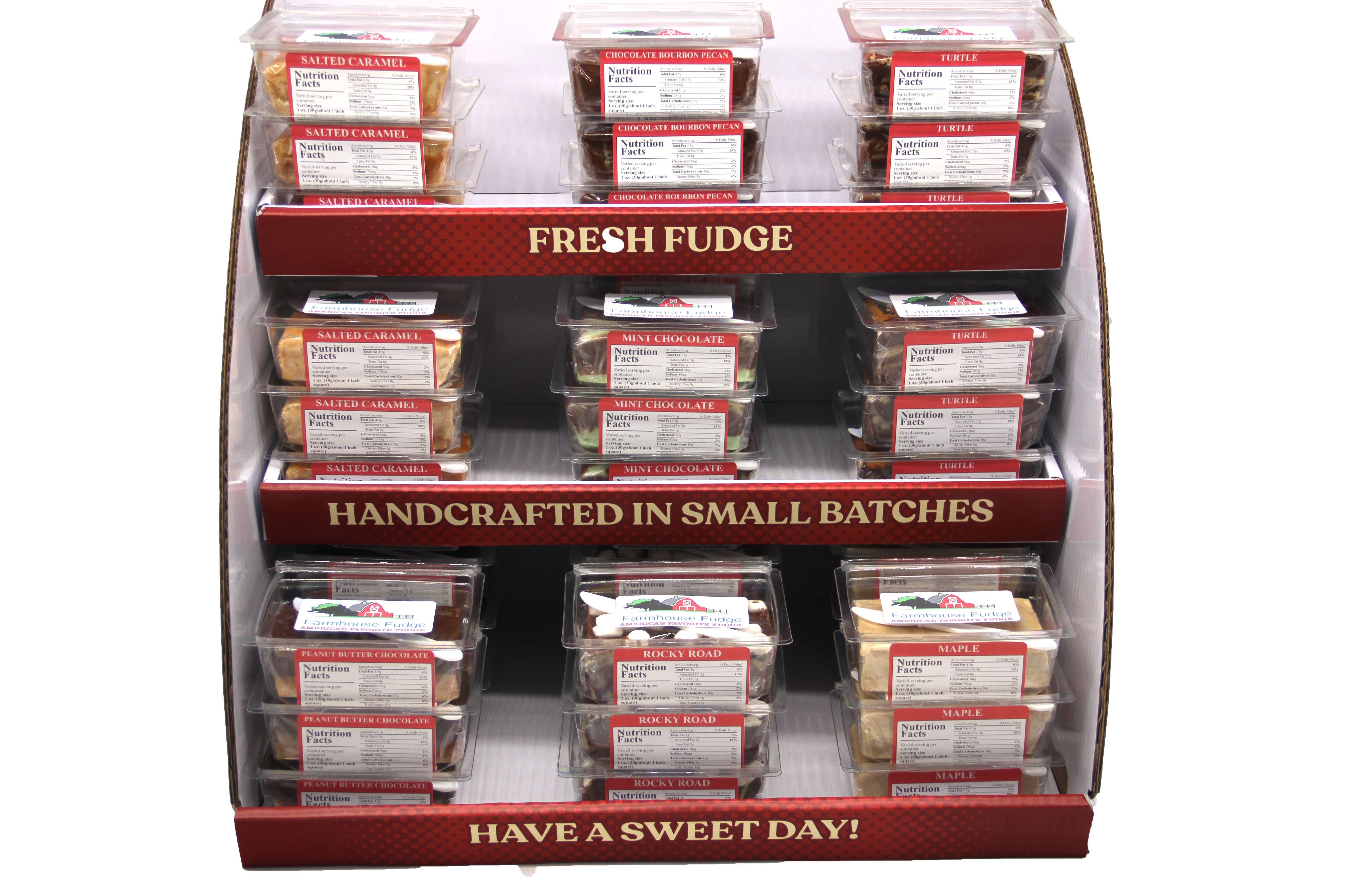Farmhouse Fudge - Wholesale Retailer Display - Food & Drink - Farmhouse Fudge:  Fudge Display Stand1