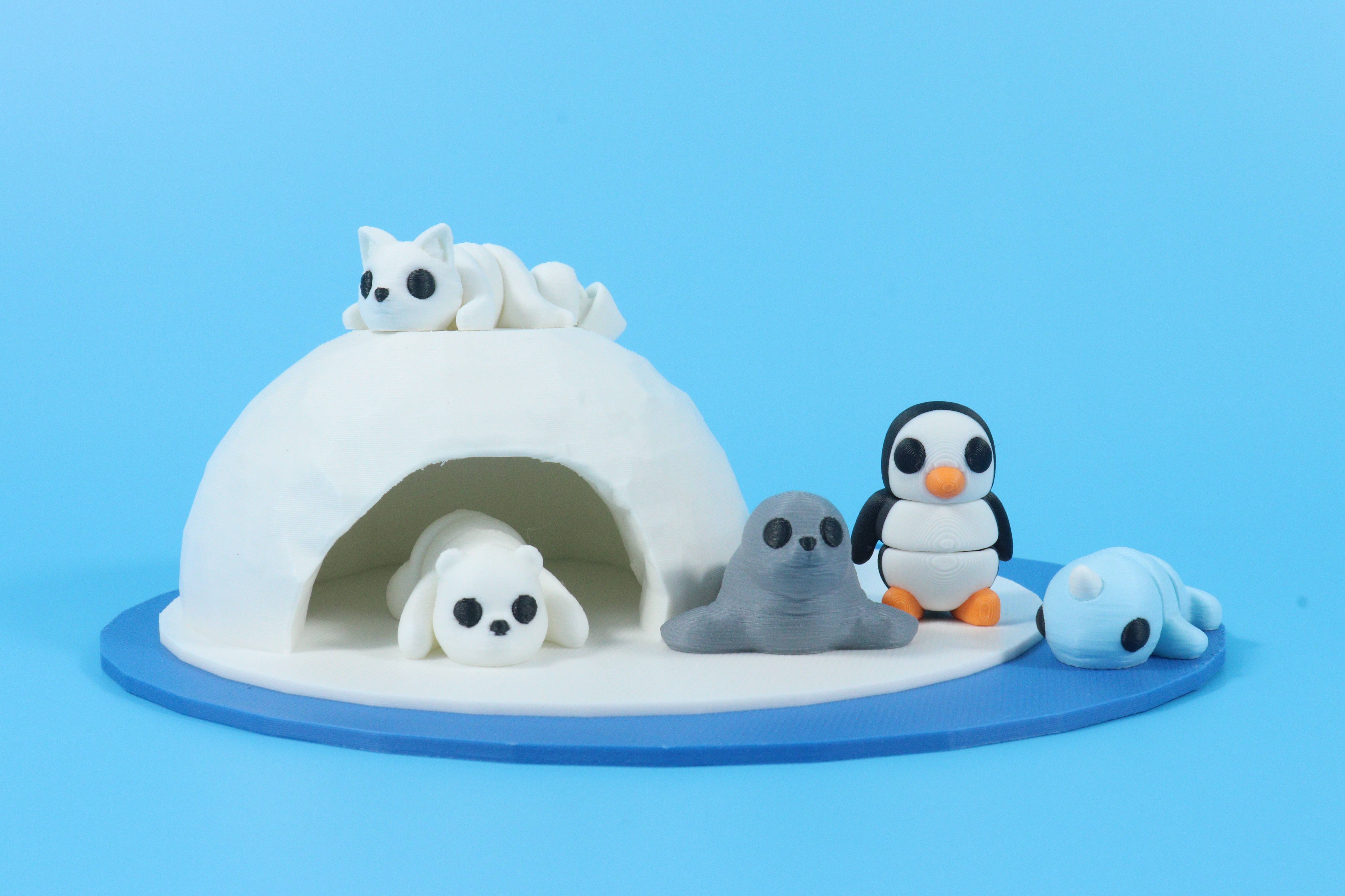 MrSpinner - Wholesale Fidget Toy - Kids - 3D Printed Animals – Adventure Minis Arctic Bundle