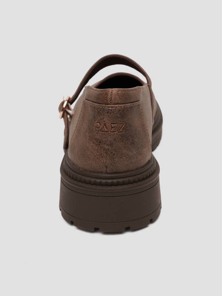 Paez - Wholesale Flats - Women's - PLATFORM GUM MARY JANE MICROFIBER NAPA ESPRESSO8