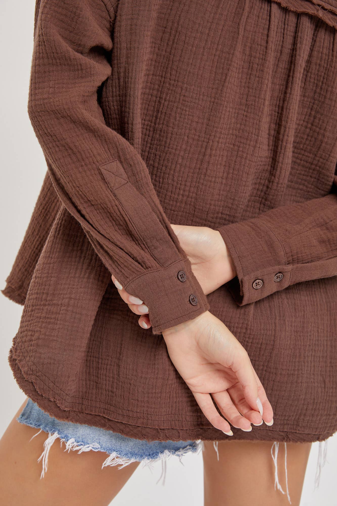 Sweet Lovely by Jen – wholesale Buttoned-down shirt – Women's – SW1507 BUTTON DOWN TOP8