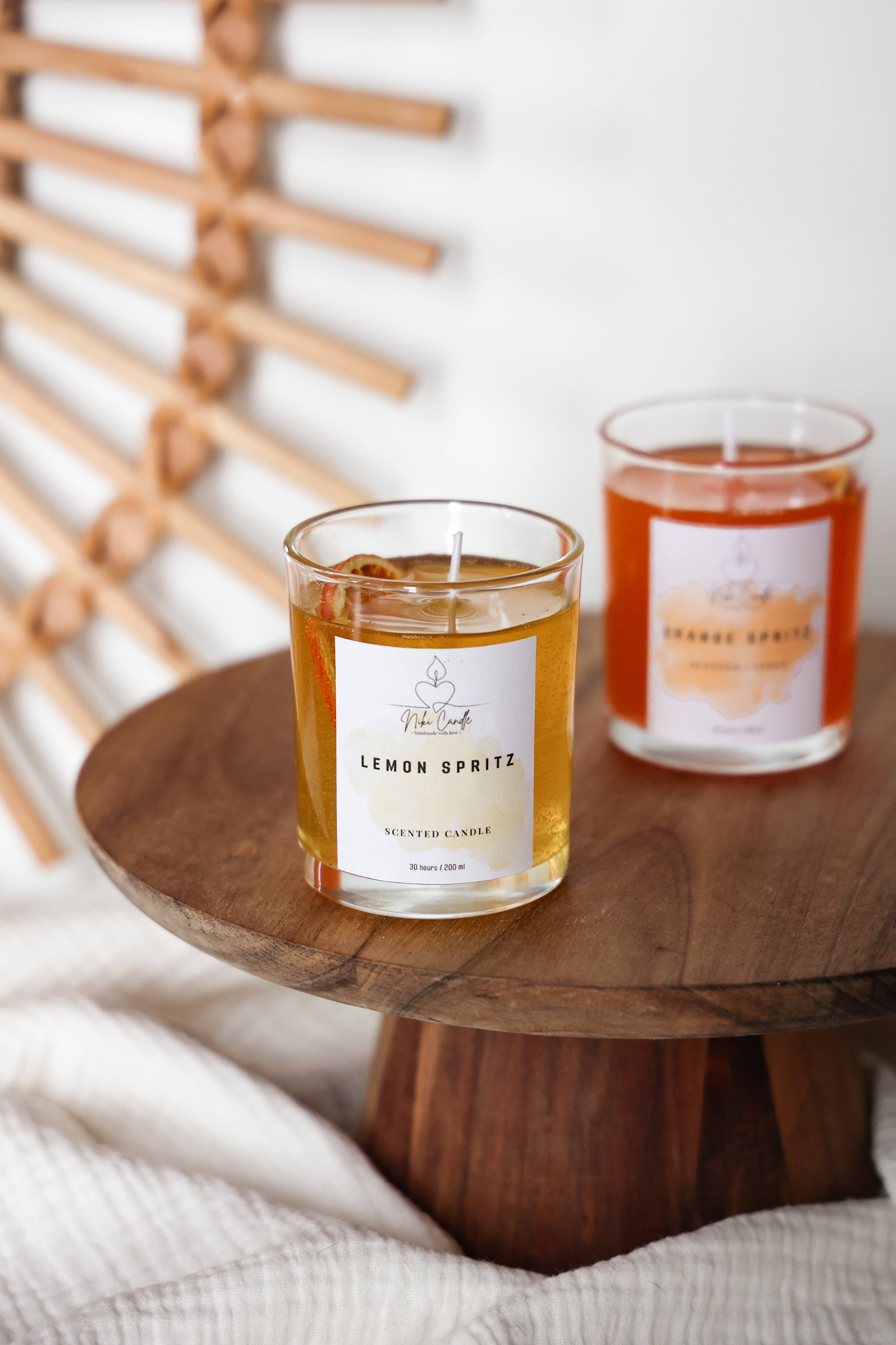 Niki Candle - Wholesale Jar/Filled Candle - Lemon Spritz0