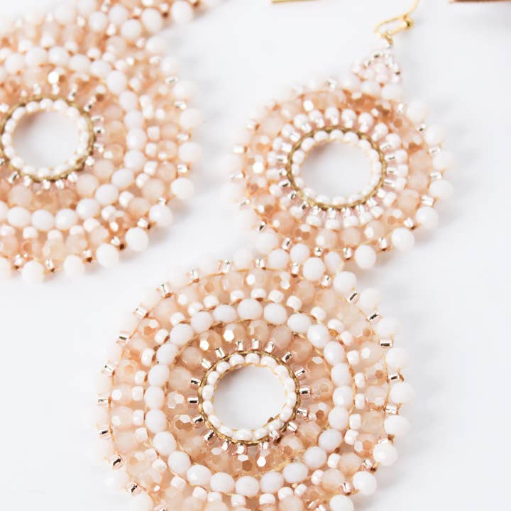 Bali Queen - Wholesale Dangle Earrings - Thai Crystal Double Circle Earrings30