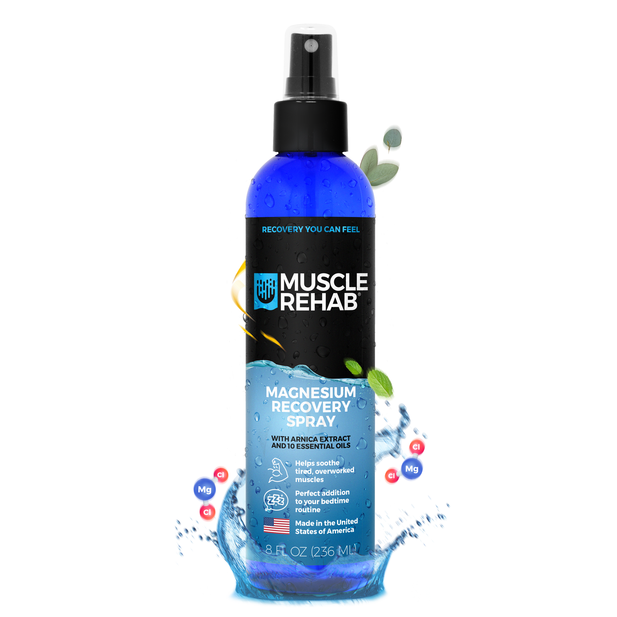Muscle Rehab - Wholesale Pain Relief Spray/Cream - Magnesium Oil Recovery Spray | Arnica & Essential Oils 8oz1