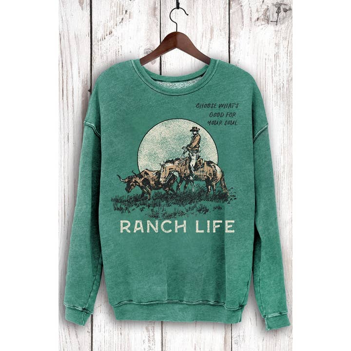 SWEATSHIRTS GRAPHIQUES MINÉRAUX VIE DE RANCH pour la vente par HRTandLUV