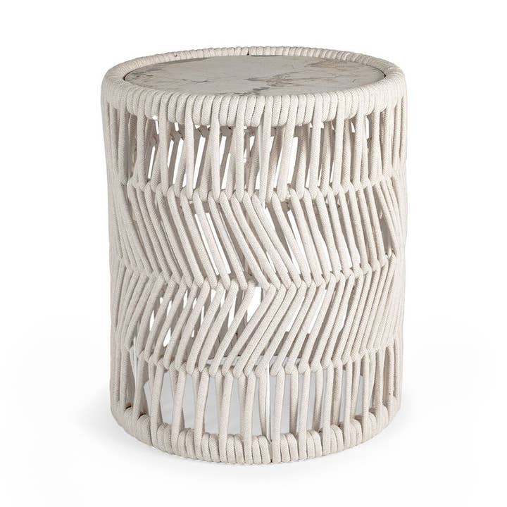 Mesa Redonda Blanca Ø 34X41H cm para venta al por mayor de H&H