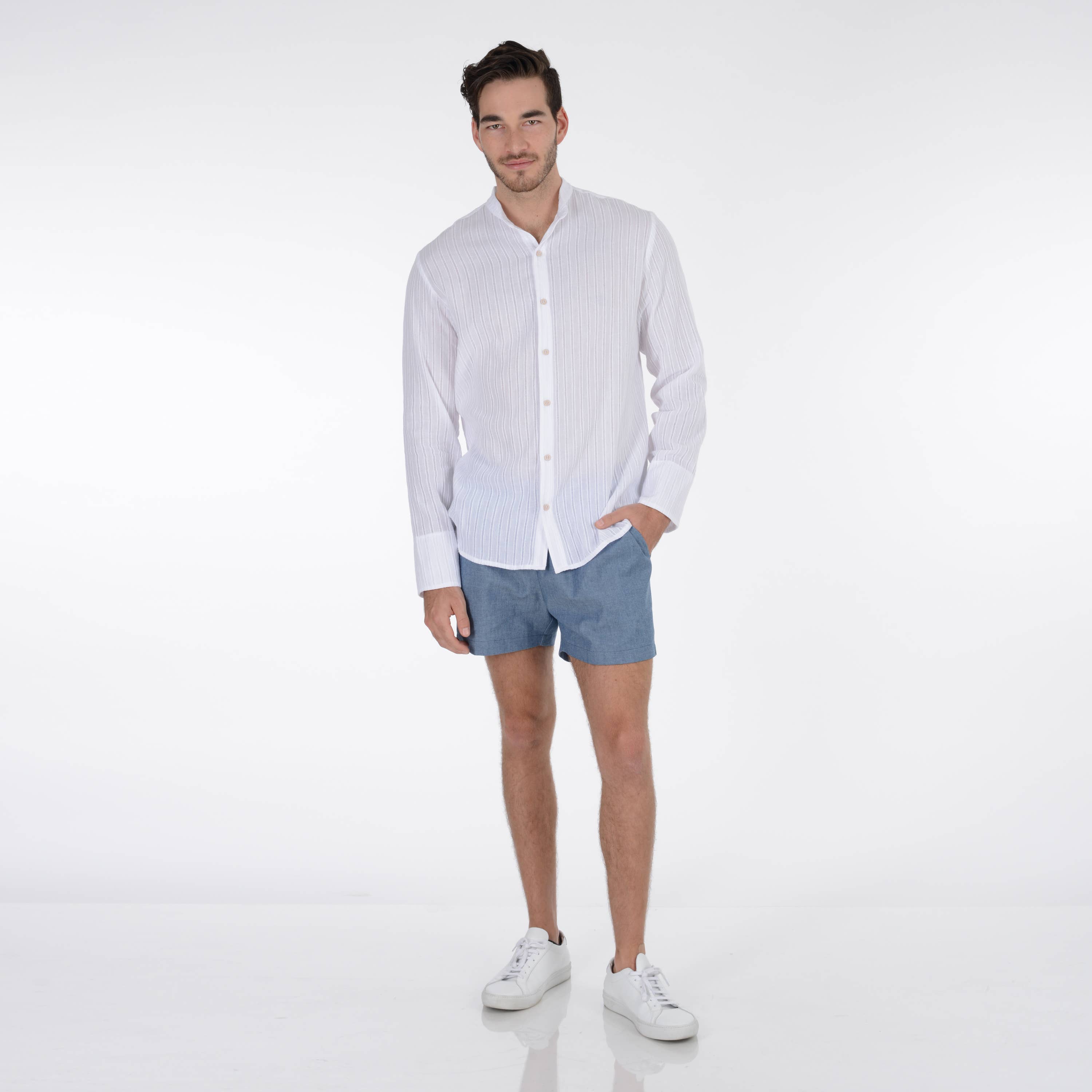 Luis Aponte - Wholesale Button Down Shirt - Men's - Fontana Top0