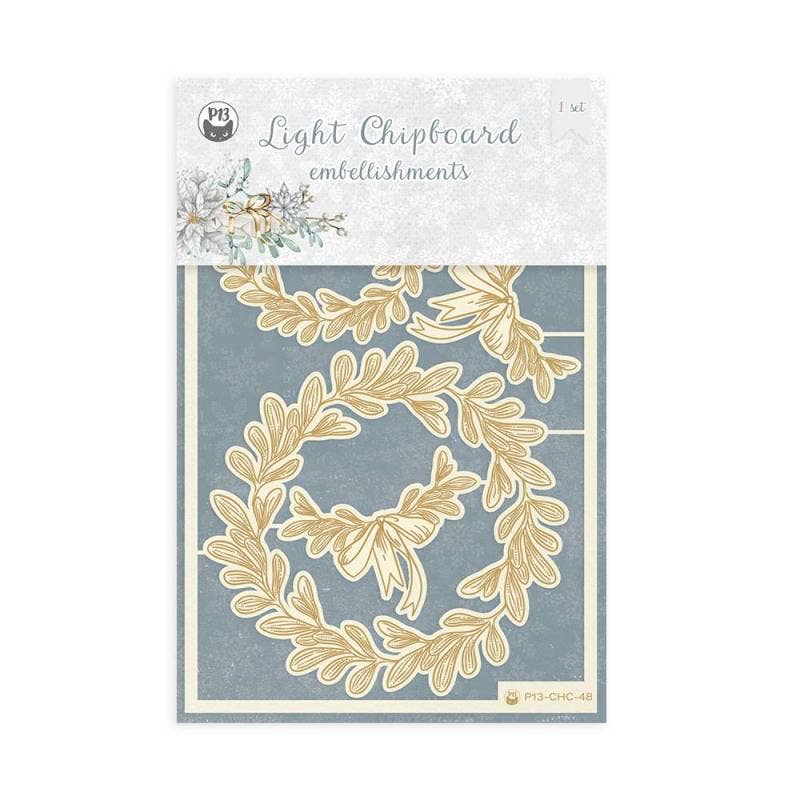 P13 - Wholesale Craft Supplies - Light Chipboard Embellishments Christmas Charm 05, 4X6"0