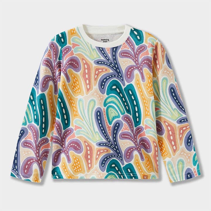 Dancing Forest Long Sleeve Tee for wholesale by Hummingbear
