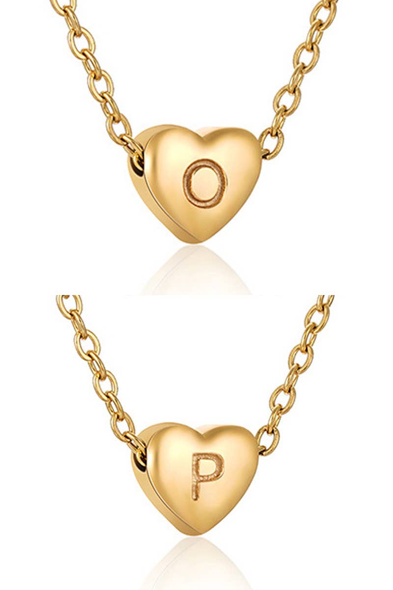 ACCITY - Wholesale Pendant/Charm Necklace - HEART ALPHABET INITIALS PENDANT NECKLACE_CWAJE2208