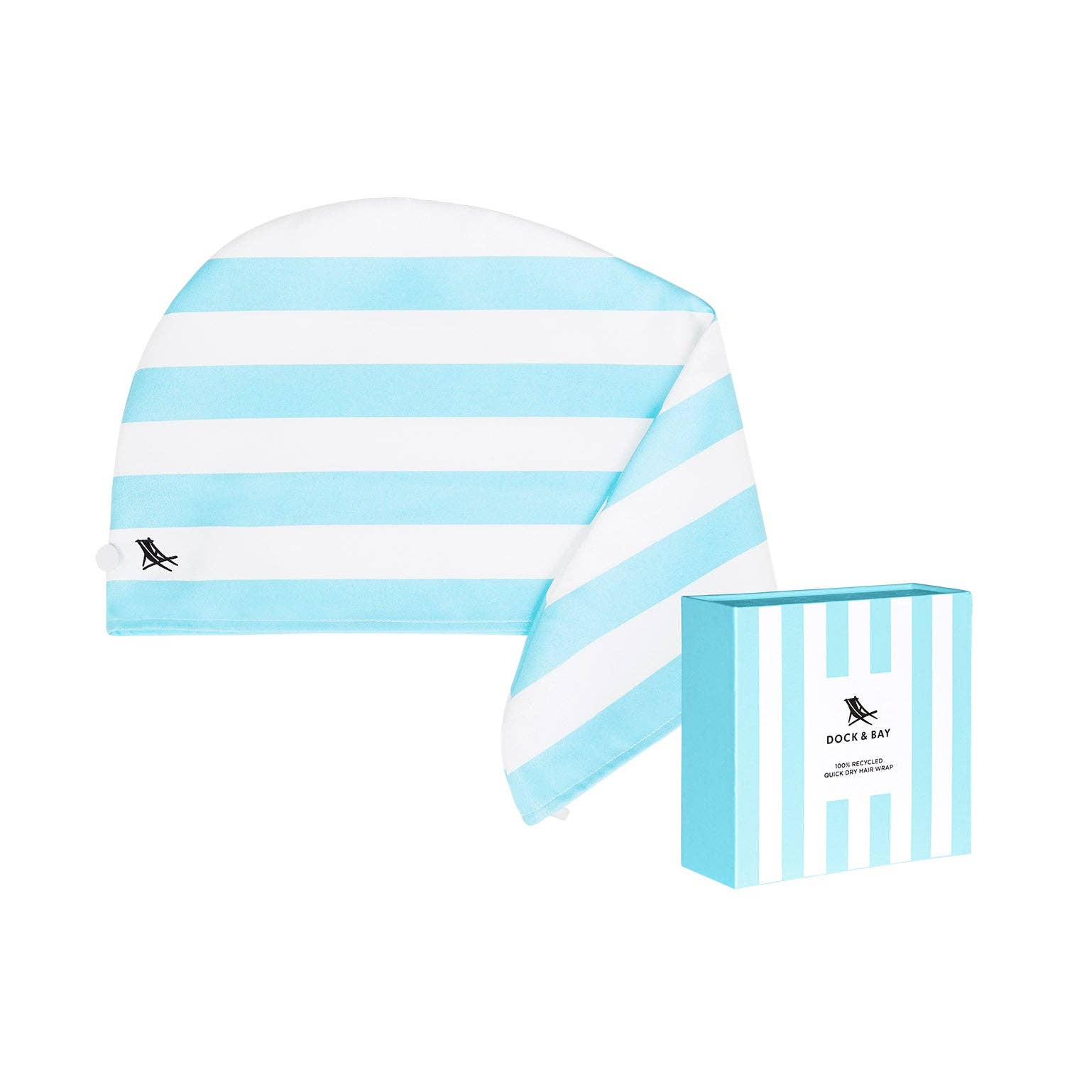 Dock & Bay UK - Wholesale Hair Towel/Wrap - Dock & Bay Hair Wraps - Tulum Blue (New Box)1