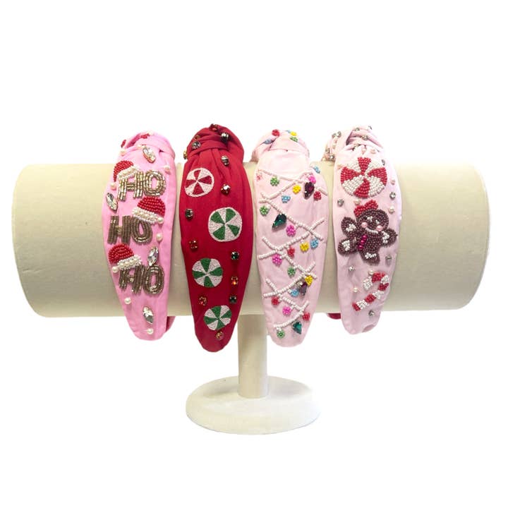 Bash - Wholesale Fashion Headband - Women's - Christmas Headband, Christmas Accessories, Beaded Headband