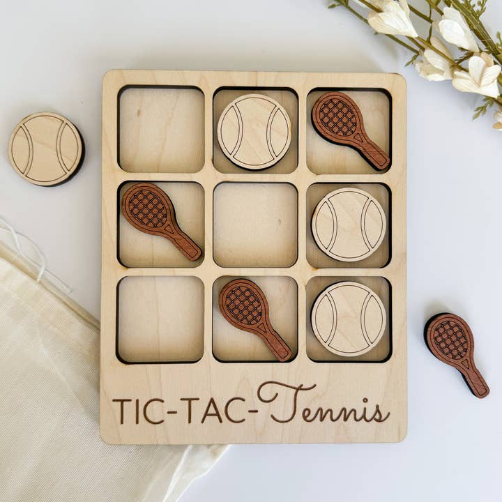 Tennis Tic-Tac-Toe Game - Campo da tennis/Amante del tennis per la vendita all'ingrosso da parte di Birch House Games & Gifts
