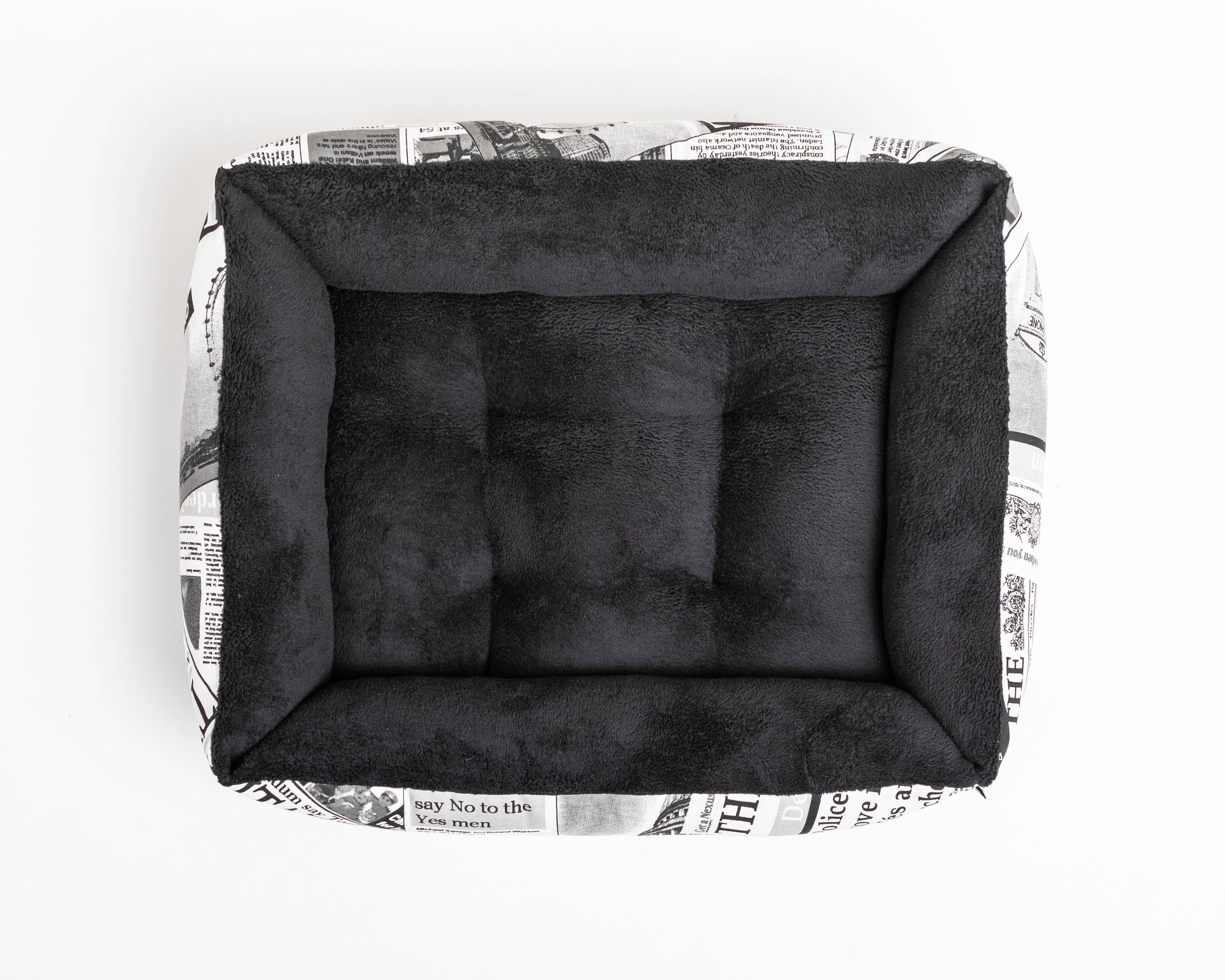 D-PERIODICO-2/B-NEGRO-1 NIDO DE CAMA REVERSIBLE PARA MASCOTAS HUDOG & HUCAT de venta al por mayor en Faire4