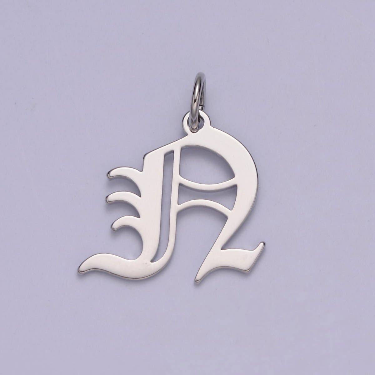 Aim Eternal - Wholesale Individual Charm/Pendant - Gothic Letter Charm, Alphabet Charm, Silver Letter Charm, 26 Letters Initial Charms Old English Letter Pendant A690~A70213