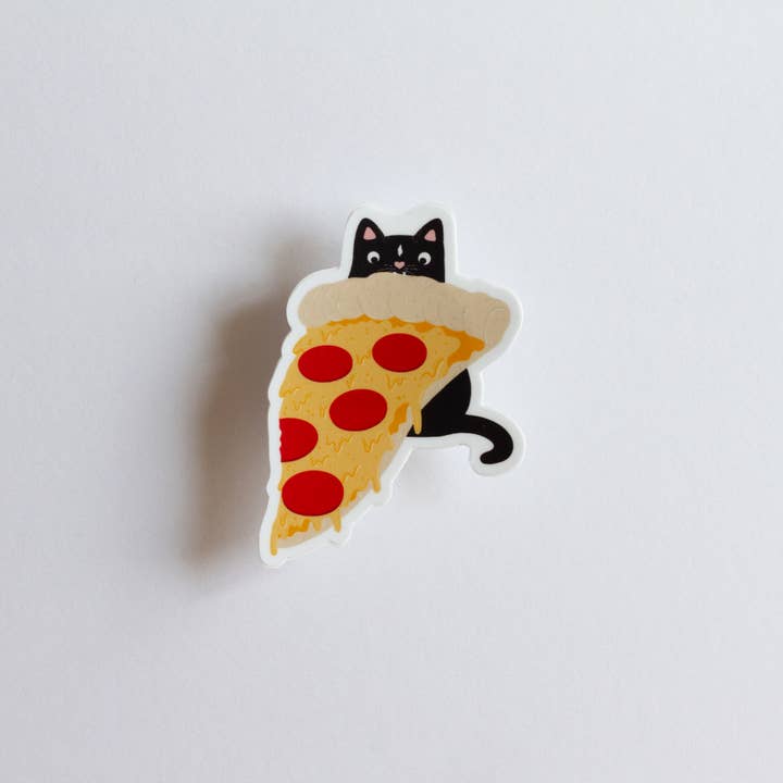 The Mad Menagerie - Vendita all'ingrosso Adesivo - Adesivo per pizza Pep-purr-oni