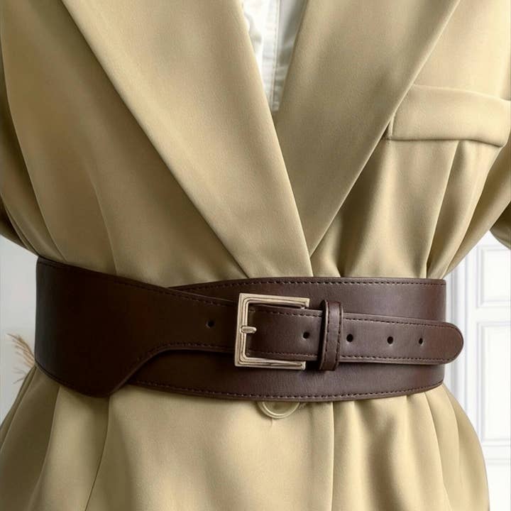 Wide faux leather belt CT09 and other Purchase Wholesale ceinture. Free Returns & Net 60 Terms on Faire trending on Faire.