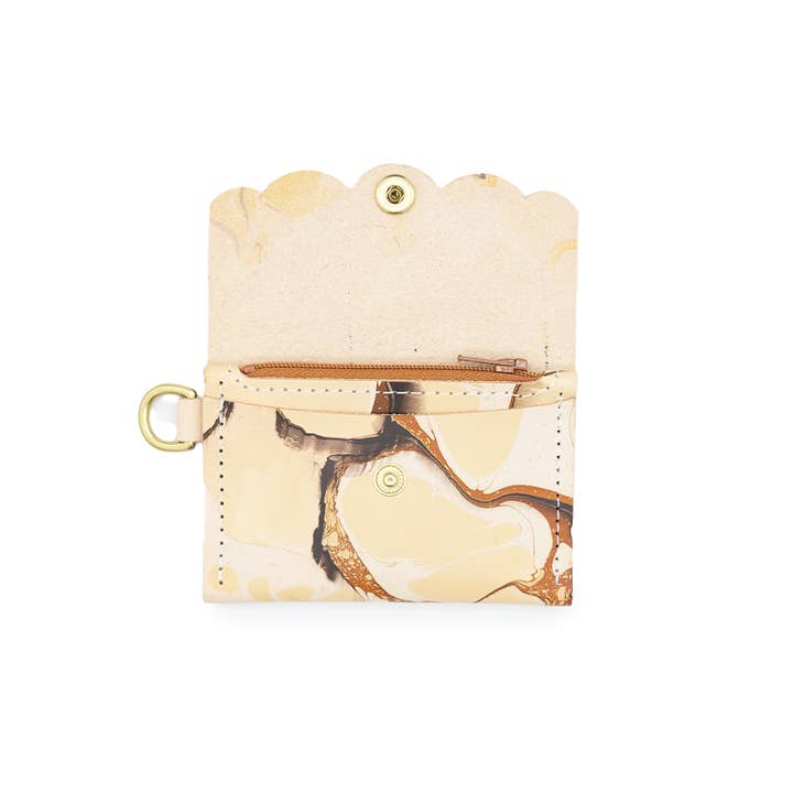 Glad & Young Studio - Wholesale Wallet - Women's - Dot Wallet - Marbled Neutral2