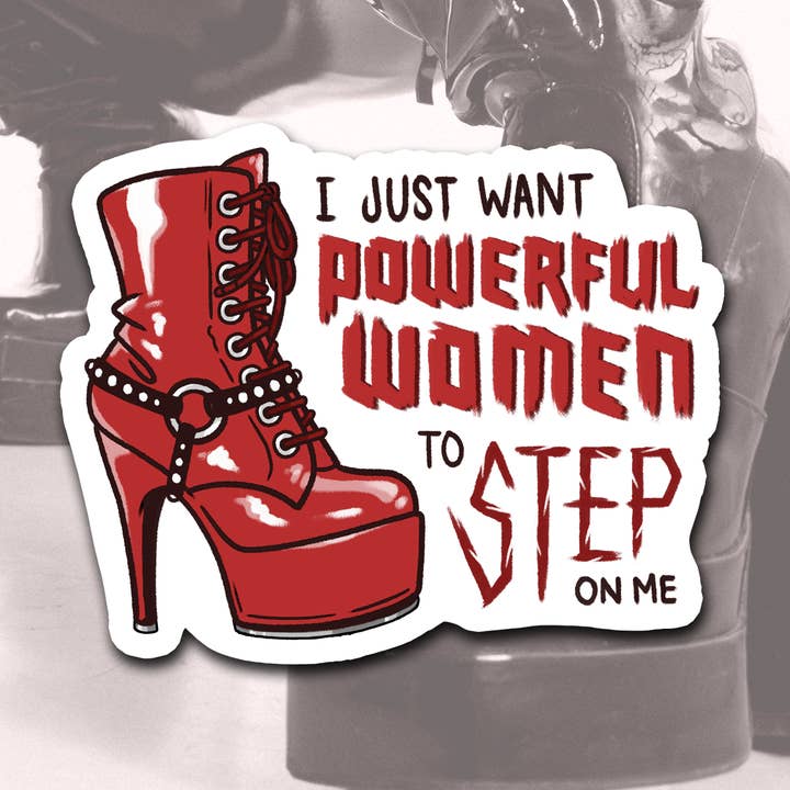 Donne Potenti Adesivo Stivale Rosso Sexy per la vendita all'ingrosso da parte di Kate Leth