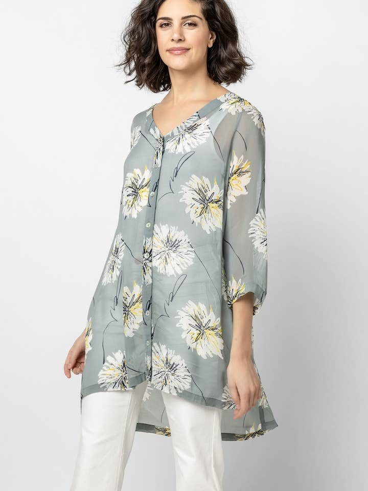 Haut tunique imprimé Katrina pour la vente par Komil