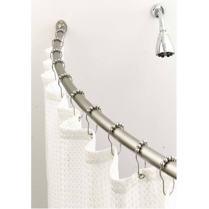 CURVED SHOWER CURTAIN ROD SATIN for wholesale by Moda at Home Enterprises, Ltd