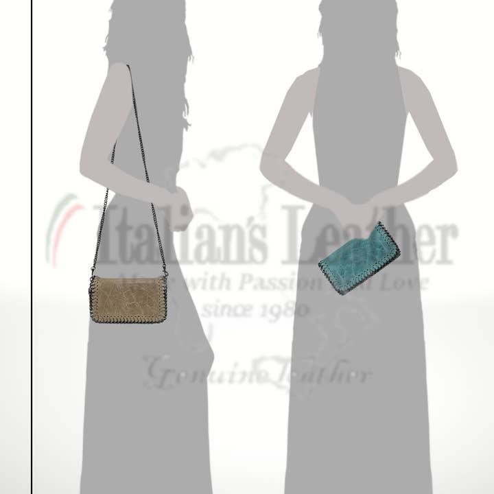 ITALIAN'S LEATHER - Wholesale Clutch Bag - Women's - Stella Suede Leather Bag21