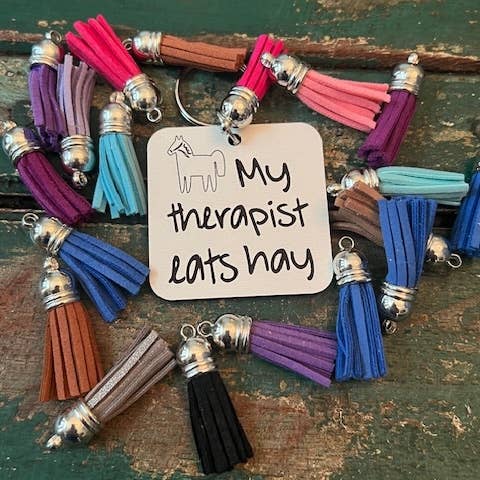 Suchfungoods - Wholesale Keychain - Women's - My therapist eats hay horse keychain