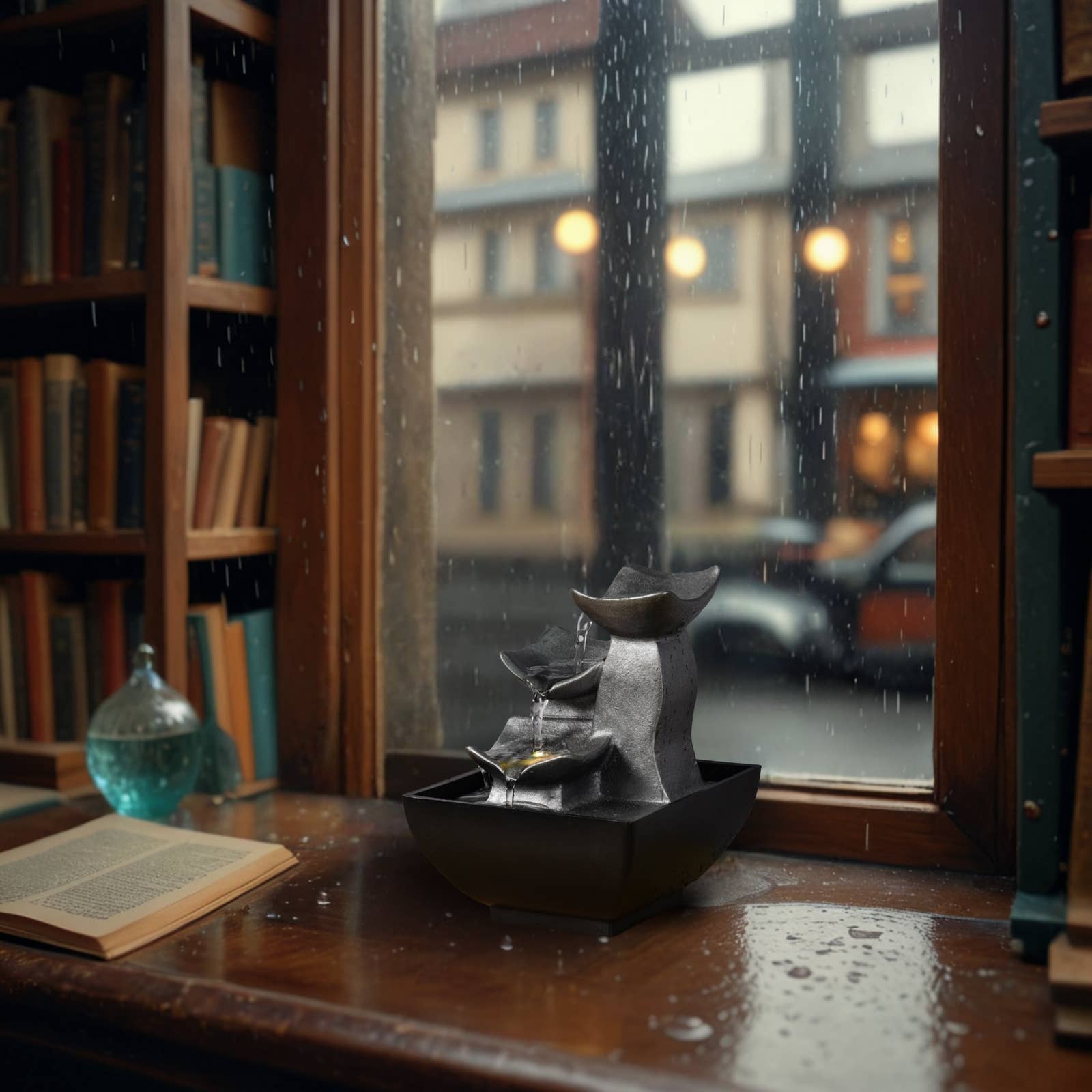 Zen'Arôme - Wholesale Decorative Tabletop Object - Boro Indoor Fountain - Zen Atmosphere Gift Decor Idea4