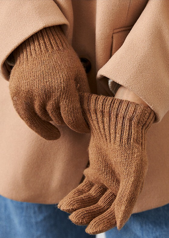 Mongulai - Wholesale Gloves - Women's - Brown Camel Wool Adult’s Gloves2