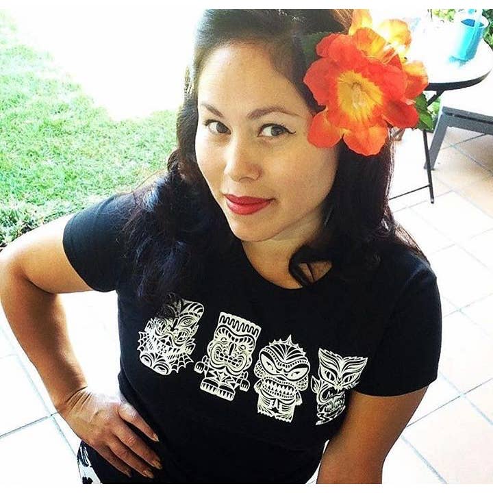 Black Tiki Horror Monsters - Unisex Tee for wholesale on Faire2