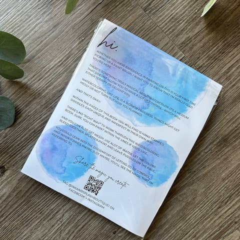Ink + Splash - Wholesale Coloring Book - Adult - Water Coloring Book