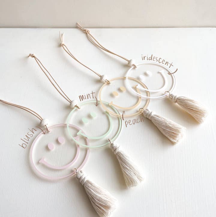 Ruth Artistry & Decor LLC - Wholesale Car Decorative Charm - Unisex - Smiley Car Charm Car Charm, Car Accessories, Rearview Mirror0