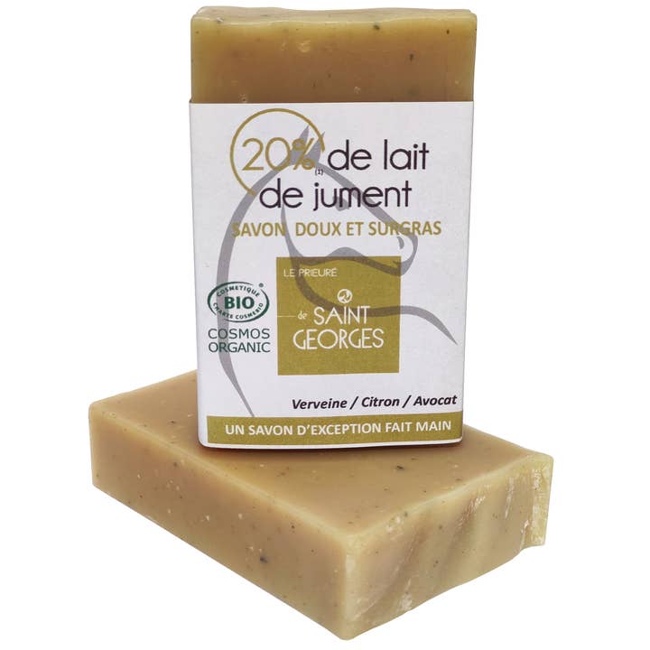 Jabón con 20 % de leche de yegua, verbena y limón para venta al por mayor de SAVONNERIE SAINT GEORGES